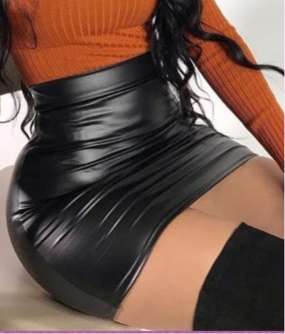 Large PU skirt