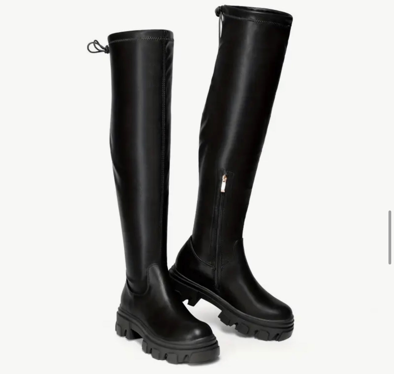 Black Pu Boots