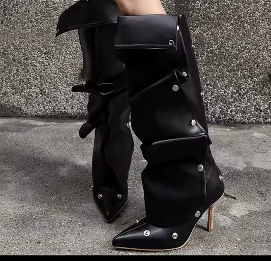 Black Snappy Boots