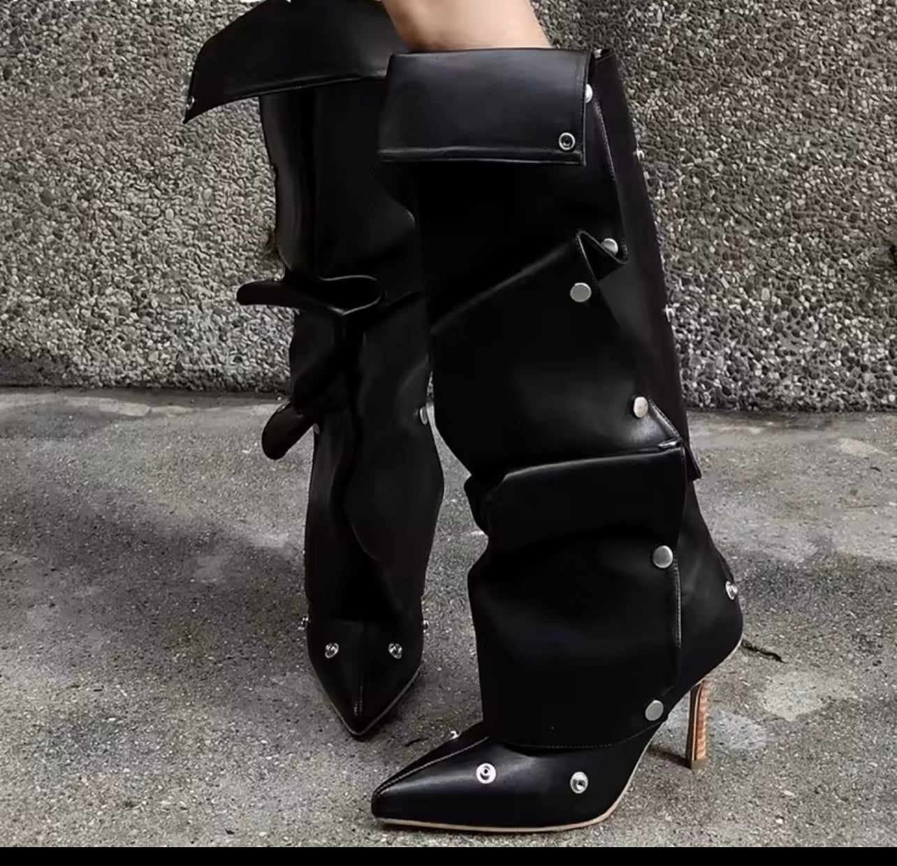 Black Snappy Boots